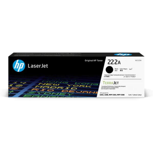 HP 222A Black Original LJ Toner Cartridge - W2220A
