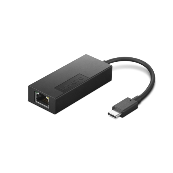 Lenovo USB-C to Ethernet Adapter- Black - GX90S91832
